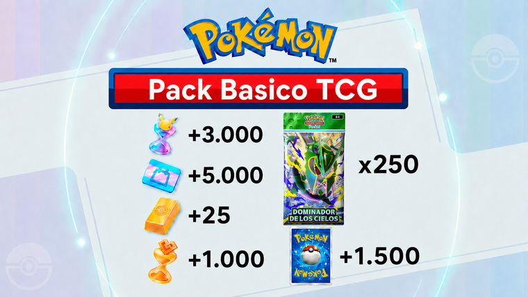 Pack Básico Pokémon TCG Pocket: 250 Sobres o mas - Lingotes - Cartas Ex Random
